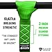 Rhino USA Soft Loop Tie Down Straps (4-Pack) - 1.6 Inch x 17 Inch (5,000 lbs Break Strength) Heavy Duty Motorcycle Handlebar Straps for use with Ratchets for ATV, UTV, Dirt Bike (Green)
