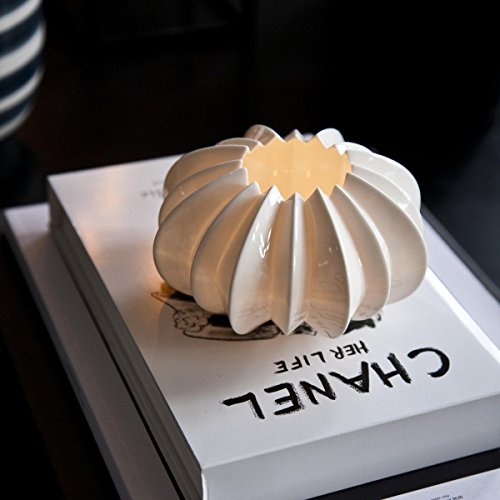 Kähler Stella Tea Light Holder Diameter 13.5 Cm Scandinavian Expression Timeless White #TOP1