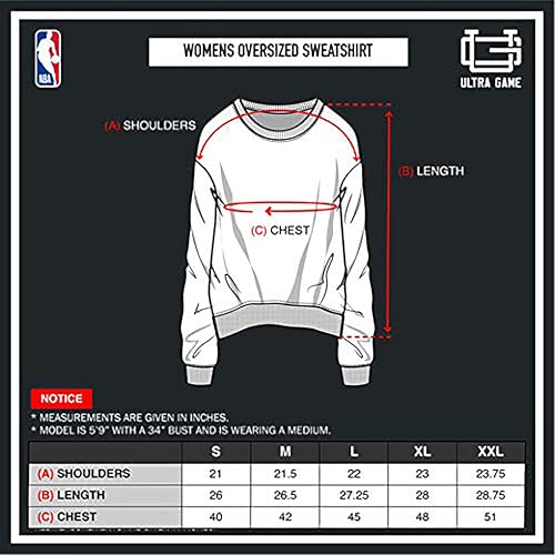 Sudadera de la NBA para mujer Ultra Game extra suave y oversize 5