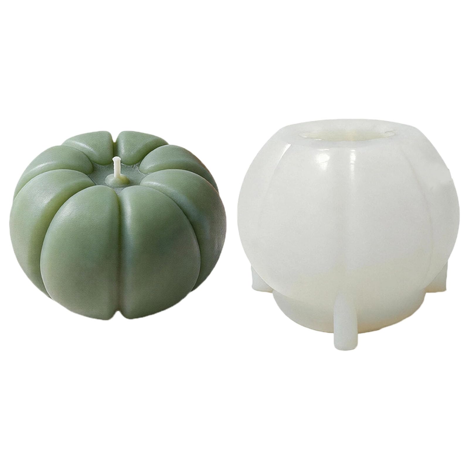 Yjcnelcr Pumpkin Silicone Molds Food Safe Silicone Temperature Resistant for Epoxy Resin Soap Home Decoration Chocolate Cast