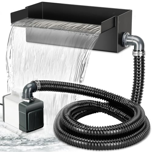 Pond Waterfall Kit with 304 stainless spillway and 65W pump