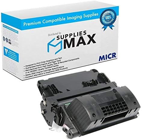 SuppliesMAX Cartucho de tóner MICR Print Solutions MCR64XM MICR (rendimiento de 24000 páginas), equivalente a HP CC364X  Troy 02-81301-001