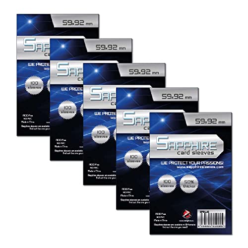 Red Glove - 5 Pack 100 Sapphire Sleeves Blue 59 x 92 SPBLUE5P