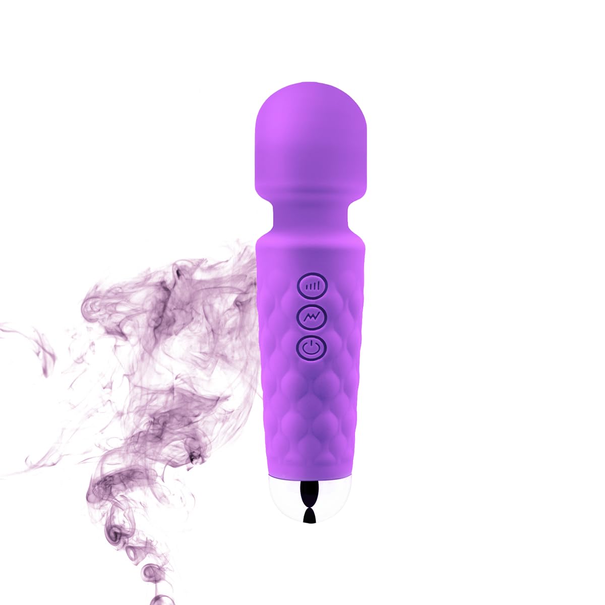 Upgraded Mini Back Massager - Powerful-Quiet-Portable - Multiple speeds and Modes, Light Purple