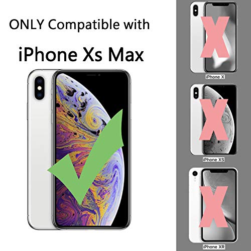 Image of TENOC Phone Case Compatible with iPhone Xs Max, Gray Case Clear Shockproof Protective Bumper Slim Cover for 6.5 Inch