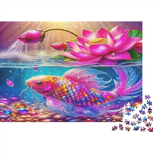 Rompecabezas Pescado Lotus de 1000 piezas, el regalo de cumpleaños perfecto para adultos
