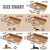 Jolibean Orthopädisches Hundebett Grosse Hunde, 122x76cm,Braun – Ansicht 6