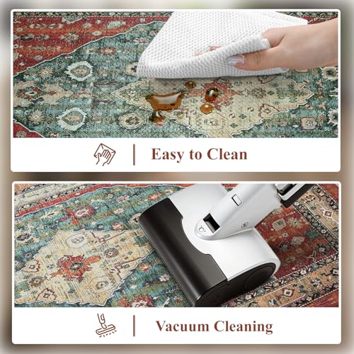 image for Collive Boho Kitchen Mats 2PCS, Cushioned Kitchen Mat for Floor Anti F