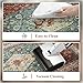 Collive Boho Kitchen Mats 2PCS, Cushioned Kitchen Mat for Floor Anti Fatigue Waterproof Kitchens Rugs Set of 2, Non Skid Comfort Standing Rug for Office, Sink, Laundry, 17.3