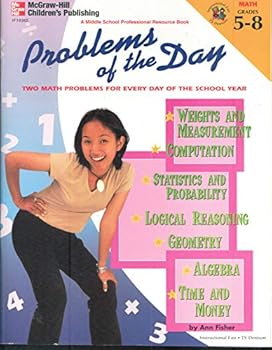 Paperback Problems of the Day: Two Math Problems for Every Day of the School Year (Grades 5-8) Book