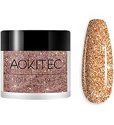 Aokitec Dip Powder Champagne Gold Color, Nail Dipping Powder French Powder Pro Collection System ...