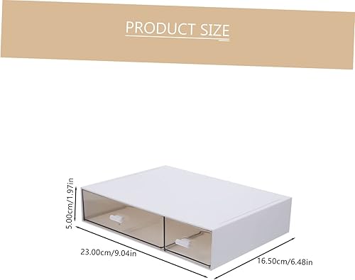 Miniatura 3 de EXCEART Caja de almacenamiento con cajón, vitrina de cosméticos, cajón de almacenamiento apilable, organizador de tocador, cubos de almacenamiento