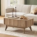 mopio brooklyn mid century modern lift top coffee table waveform panel with hidden storage sleek curved profile lift tabletop dining table golden oak coffee table 