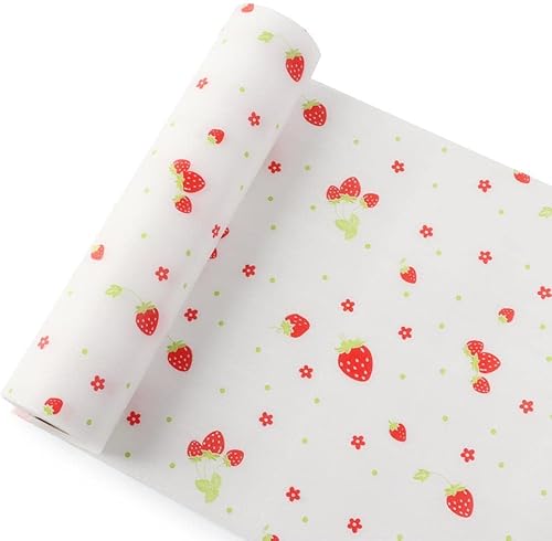 Miniatura 3 de HomeSoGood Gabinete de 2 rollos de tapete para cajón de mesa, accesorios de cocina, revestimiento de estante de PET sin aceite, decoración de