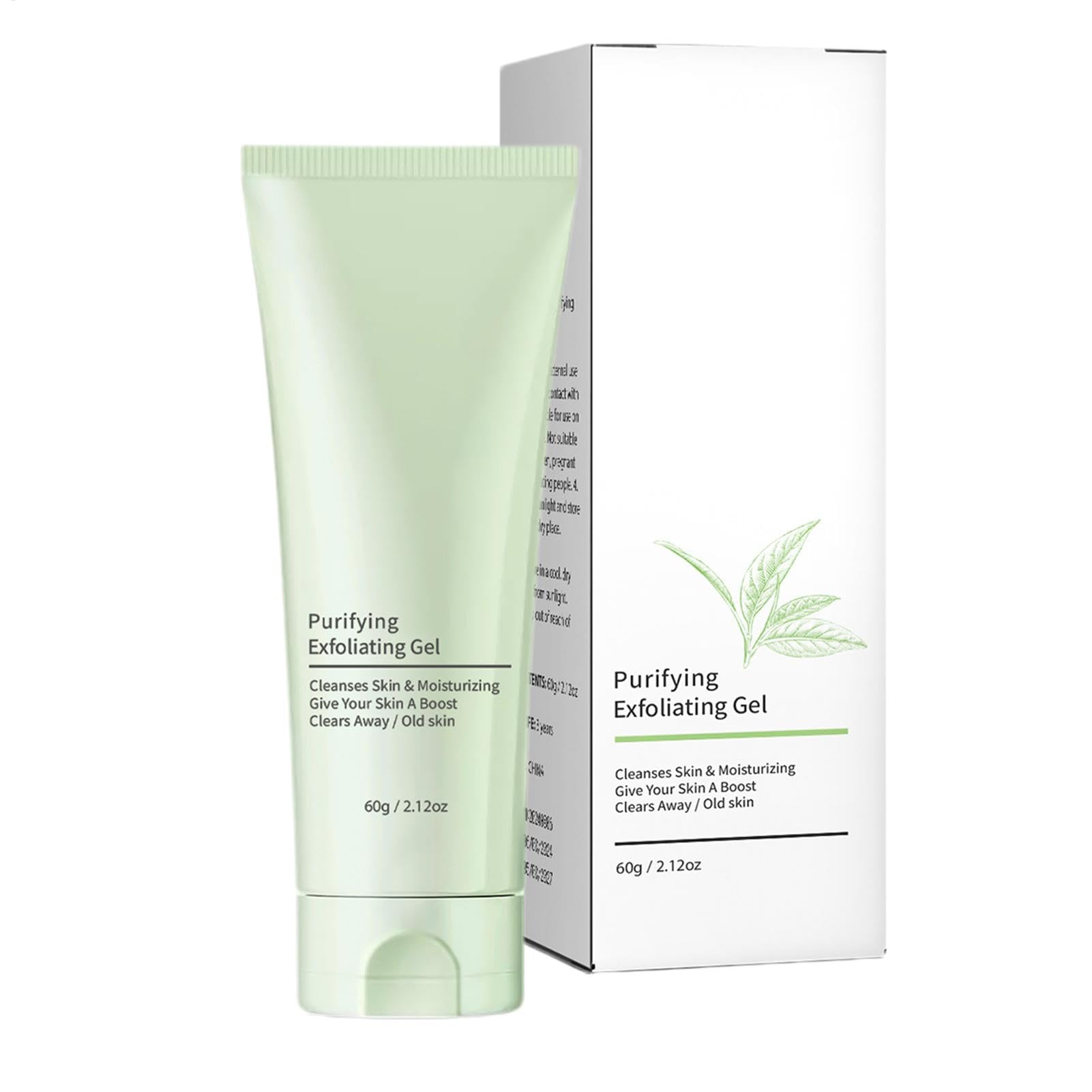 Esfoliante per il viso, 60 g, esfoliante per il viso, esfoliante chimico per la pelle, gel delicato per il corpo, gel nutriente per la pulizia profonda, esfoliante per il viso per il controllo dei