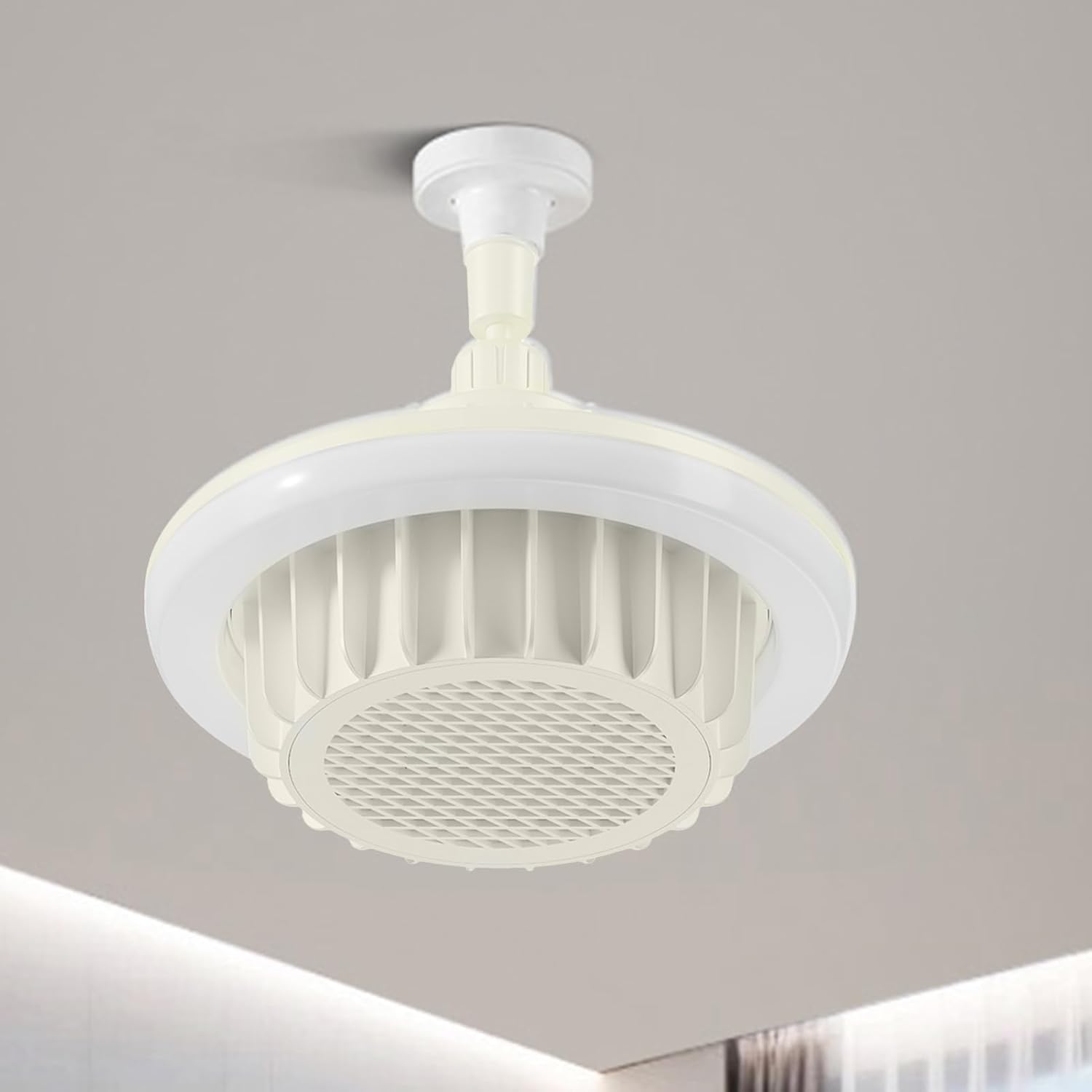 Heater Fan Light - Bathroom Ceiling Heater | Indoor Electric Ceiling, Fan Light, Remote Control, Indoor Heating, Energy Efficient, Safe and Comfortable Warmth, 24.5x16x24.7cm