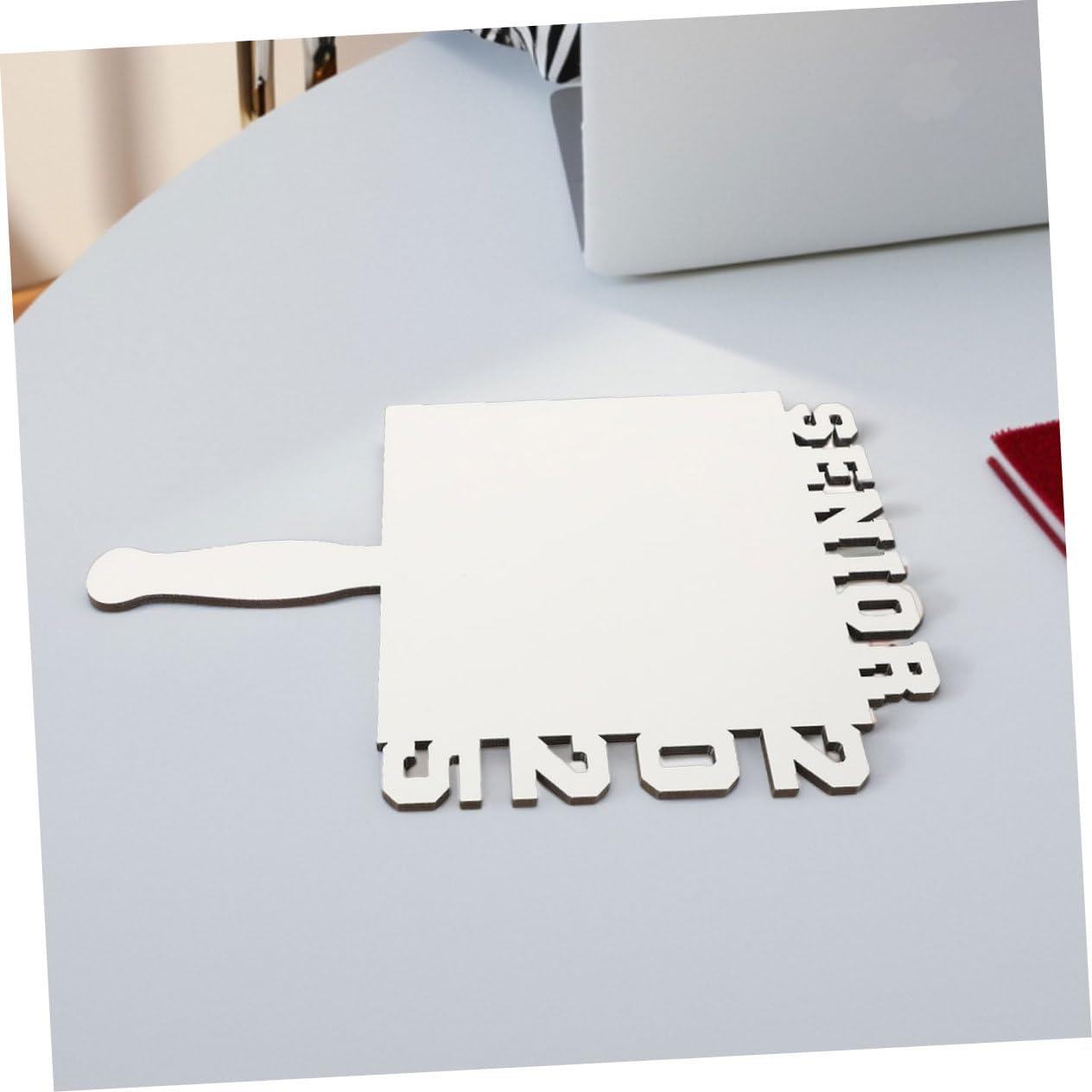 Elegant DIY Sublimation Frame Graduation Picture Blank Fan Handheld Photo Holder Heat Transfer Decor Grad Party