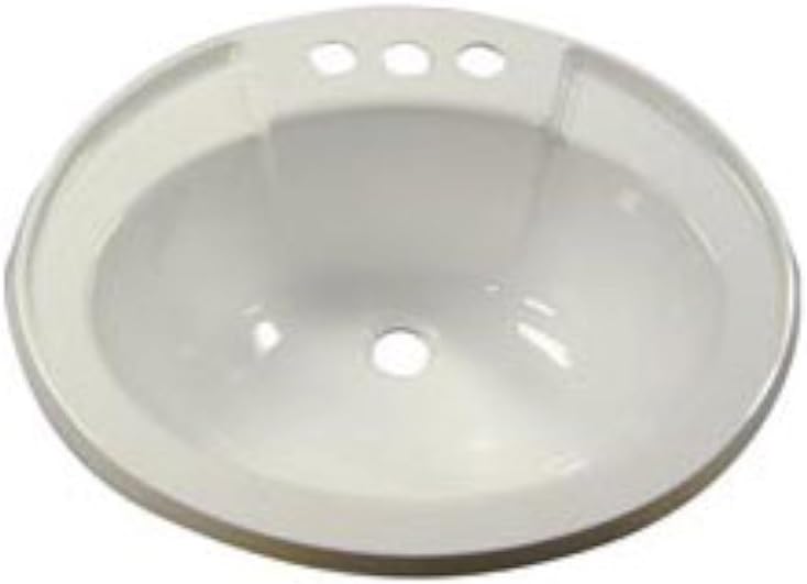 Lasalle Bristol 16305PP 17" x 20" Ivory Oval ABS Sink