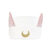 Vista 6 de Ziper Lindo gato Usagi Luna Cosmético Diadema de ducha Diadema (blanco)