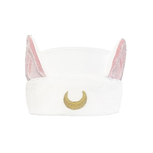 Miniatura 9 de Ziper Lindo gato Usagi Luna Cosmético Diadema de ducha Diadema (blanco)