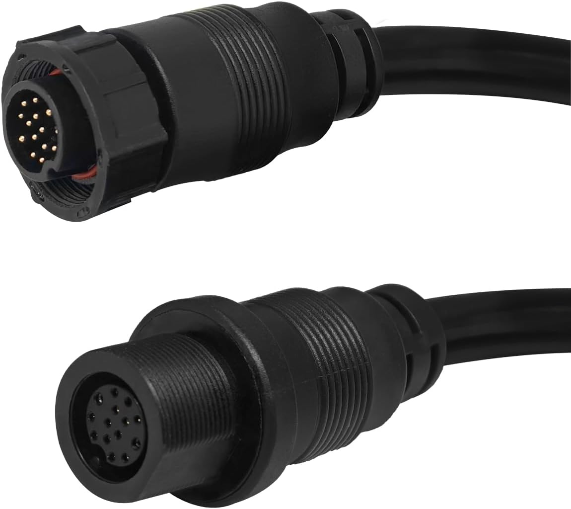720106-1 Transducer Extension Cable 10Ft 14Pin Fit for Humminbird EC M3 14W10, Compatible with APEX, SOLIX and Onix Series Fish Finder and Built-in MEGA Imaging