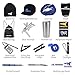 KastKing Inner Circle Fishing Fan Club Fishing Gear Combo Includes Back Sack Bag, Baseball Cap, Rod Sleeve, Rod Carry Strap, LED Flashlight, Insulated Cup plus More Fishing Gear - Over 16 Great Items