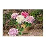 Qualité supérieure : images haute résolution imprimées sur toile, en utilisant de l'encre imperméable à l'eau et à base de solvant écologique. L'œuvre d'art est imperméable, résistante aux UV et à la décoloration pendant plus de 30 ans.