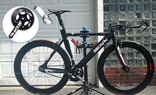 Cysky Single Speed Crankset 48T 170Mm Crankarms 130 Bcd Litepro Folding Bike Crankset For Single Speed Bike, Track Road Bicycle, Fixed Gear, Fixie, Dahon (Square Taper, Black) #TOP5