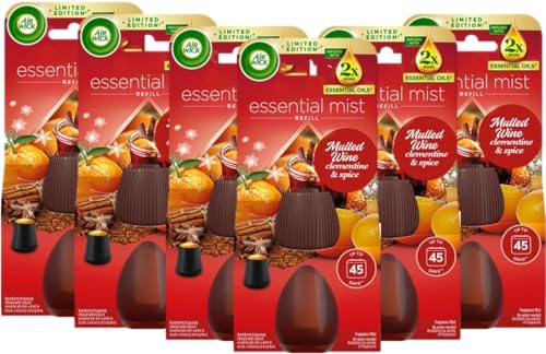 Air Wick Mulled Wine Essential Mist, single refill 6 pack