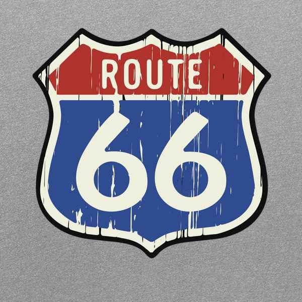 Pop Threads Route 66 Road Sign Retro Vintage Classic Youth Kids Girl Boy T-Shirt2