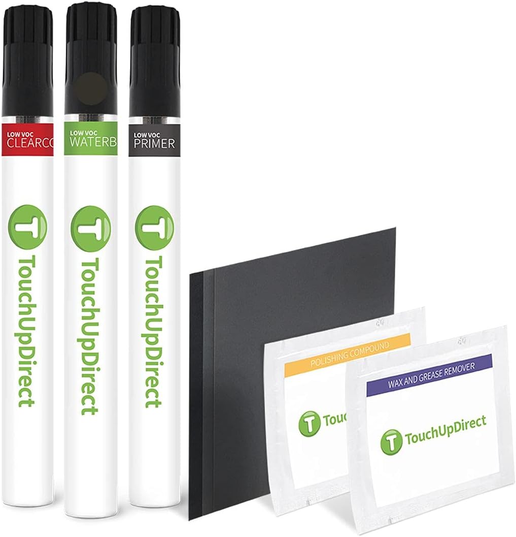 TouchUpDirect WA565Q/WA501Q/58/GAR Carbon Flash Metallic Compatible with Chevrolet Exact Match Touch Up Paint Brush - Platinum Kit