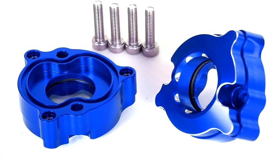 Monkey125 Transparent Camshaft Valve Cover Compatible with Monkey 125 DAX125 ST125 Grom 125 2022-2024 CT125 Trail125 2021-2024 3D CNC 2PCS (Blue)