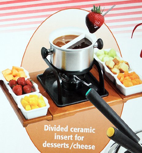 Casa Moda Tuscany 2 In 1 Fondue Party Set 20 Piece Set #TOP2