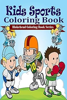 Paperback Kids Sports Coloring Book [Large Print] Book