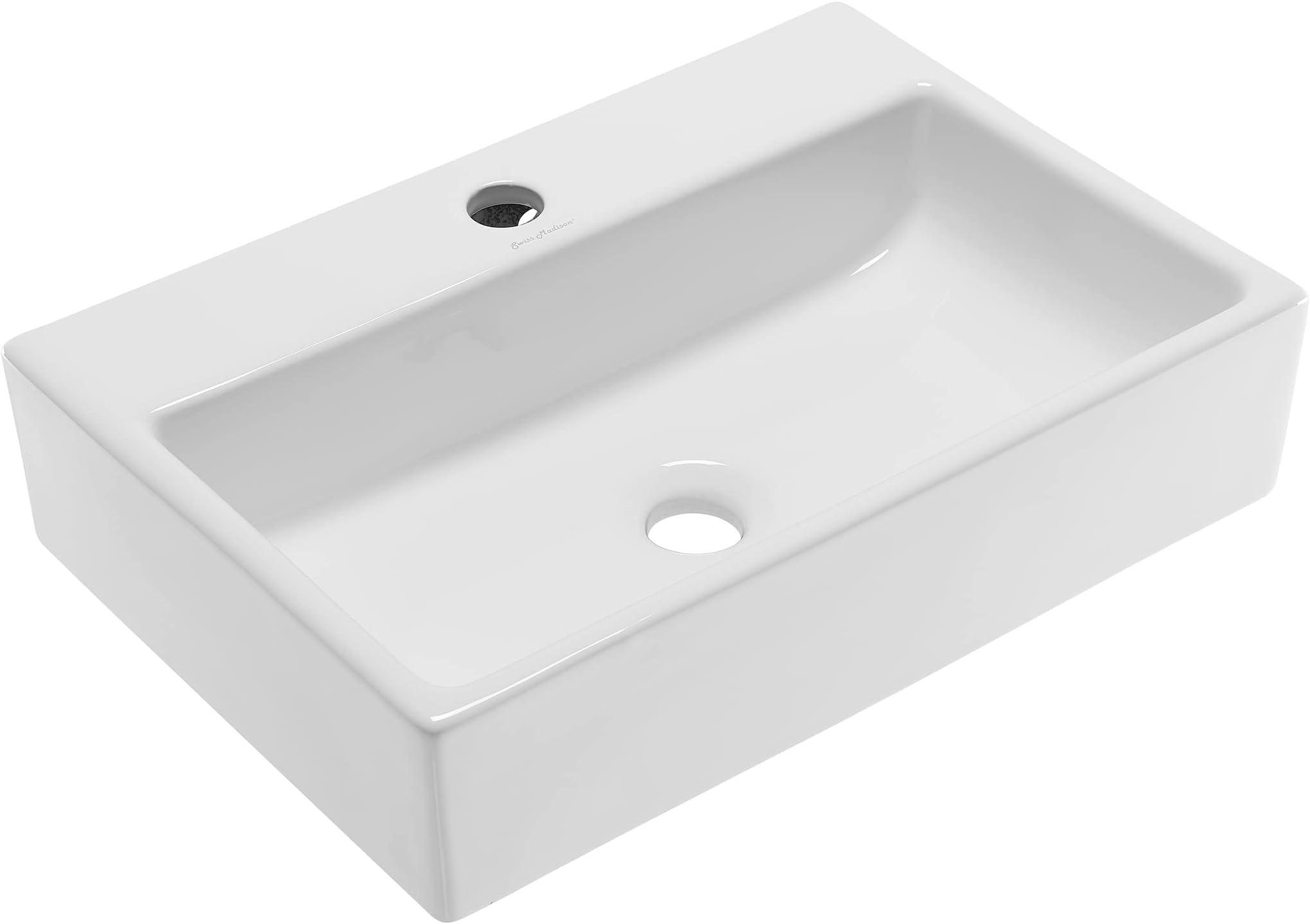 SM-VS203 Claire 20" Rectangle Vessel Sink, Glossy White