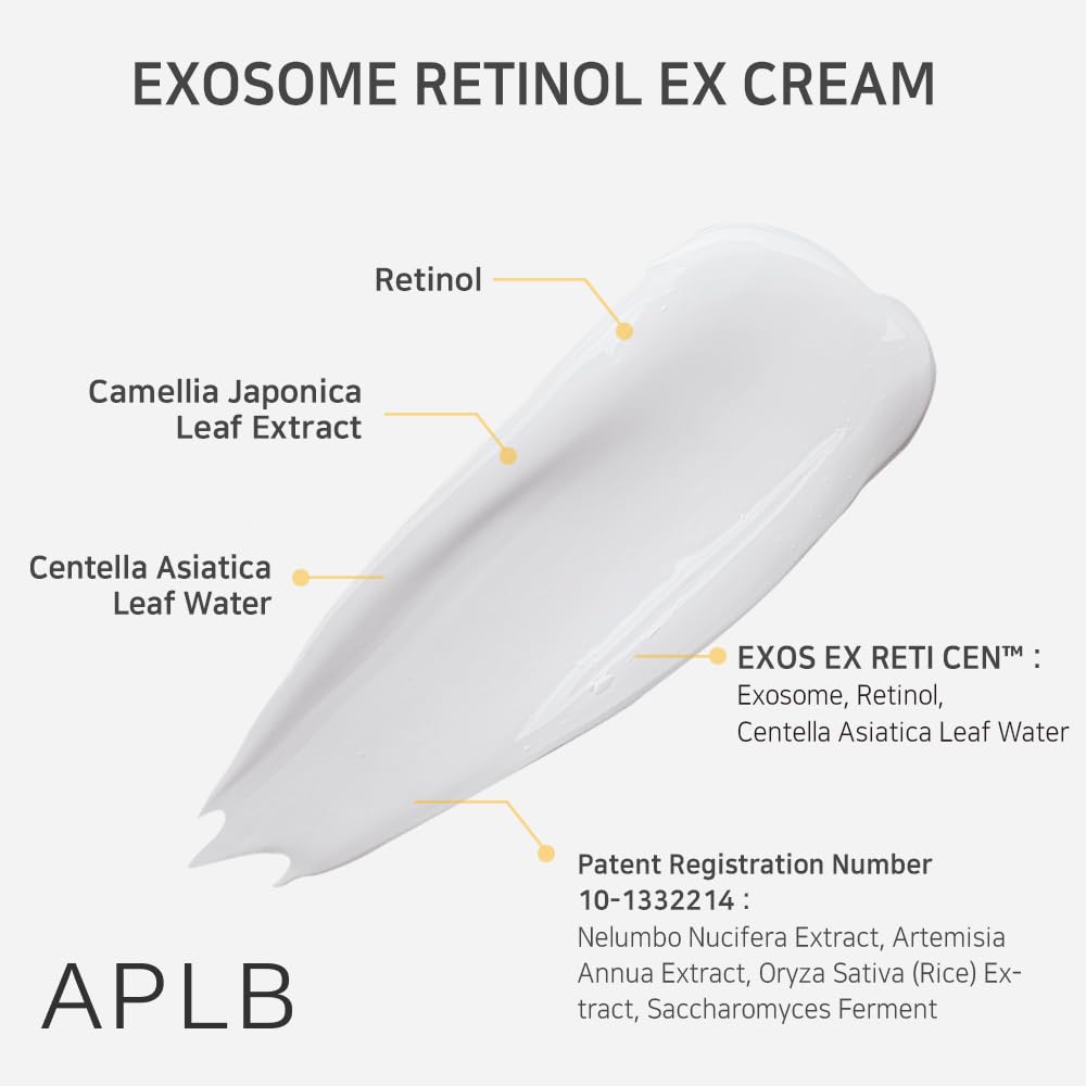 APLB Exosome Retinol EX Cream | EXOS EX RETI CEN™ 25.5% 1.86 FL.OZ/Korean Skincare, Efficient absorption, Elasticity Care, Wrinkle care, Revitalize for gentle and improve skin texture - Image 4