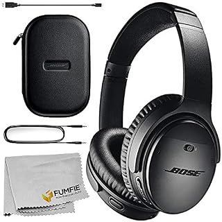 Bose QuietComfort 35 Series II Wireless Noise-Canceling Headphones (Black) Basic Bundle with Microfiber
