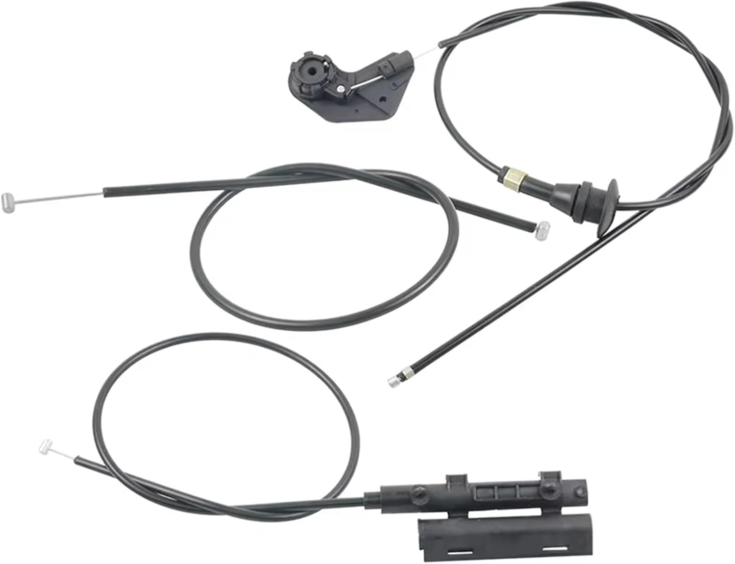 Car Hood Release Handle Replacement for 5 Series E39 525I 530I 3pcs Car Engine Cable Hood Release Wire 51238176595 51238190754