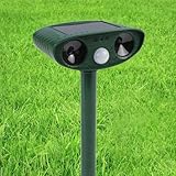 URPIZY 1 Stück solarbetriebener Tiervertreiber für den Außenbereich mit Bewegungssensor...