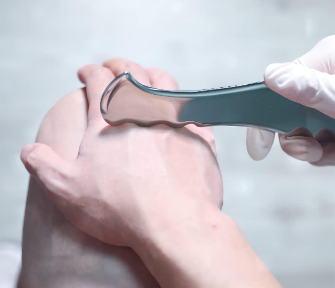 STICKON Guasha Tool Scraping Massage Tools Gua Sha Stainless Steel IASTM Tools Great Soft Tissue Mobilization Tool (STICKON-21)