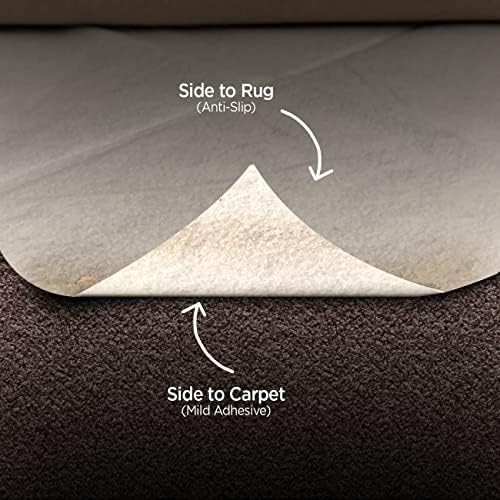 Rug Gripper Anti Slip Rug Underlay - Adhesive Polyester Rug Grippers from Rug To Carpet Anti-creep Rug Underlay for Carpet Stops Rugs from Moving - Provide Protection for Area Rugs 120cm X 180cm
