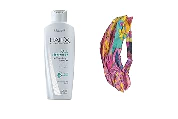 Oriflame Sweden hairX advanced care fall defence anti-hairfall shampoo - 250 ml and STYLISH HAIR/HEAD band [ASSORTED] - COMBO