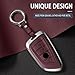 WelaDawn Metal Key Fob Cover, Aluminum Alloy Protective Case Compatible for BMW 1 3 5 7 Series 530 F48 X1 X2 X3 X4 X5 X6 (A Style)