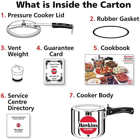 Hawkins HACL3T New Classic Cooker 3 L / 3.15 Quart Tall, Small, Silver