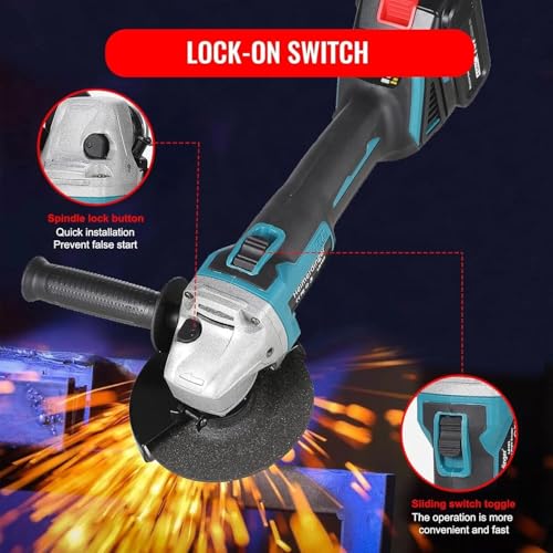 Amoladora angular sin cables de 21V para solucionar cortes difíciles en zonas sin luz 2