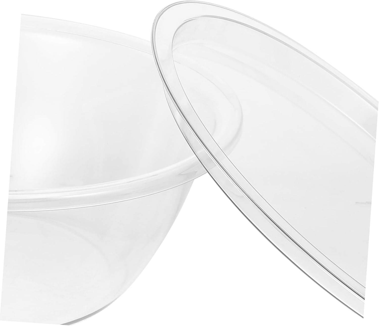 Large Deep Plastic Mixing Bowl with Lid Versatile Transparent Wash Basin for Meal Prep Salad and Dough Kneading Ample Capacity Easy to Clean and Splash Design