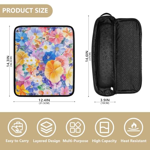 Bolsa de viaje para herramientas de cabello con tapete resistente al calor miniatura 4