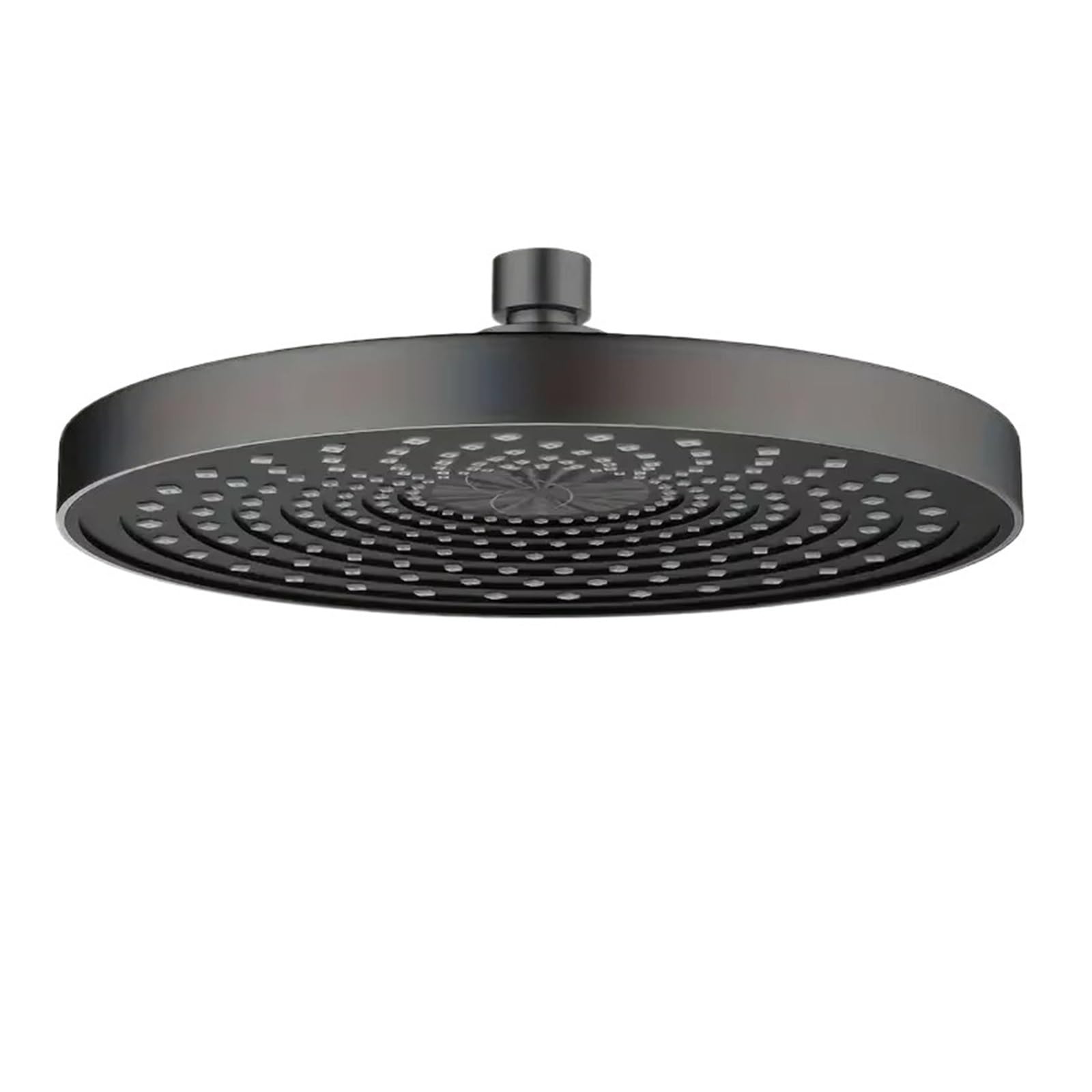 Pommeau de douche pressurisé gris à grand débit de 25 cm
