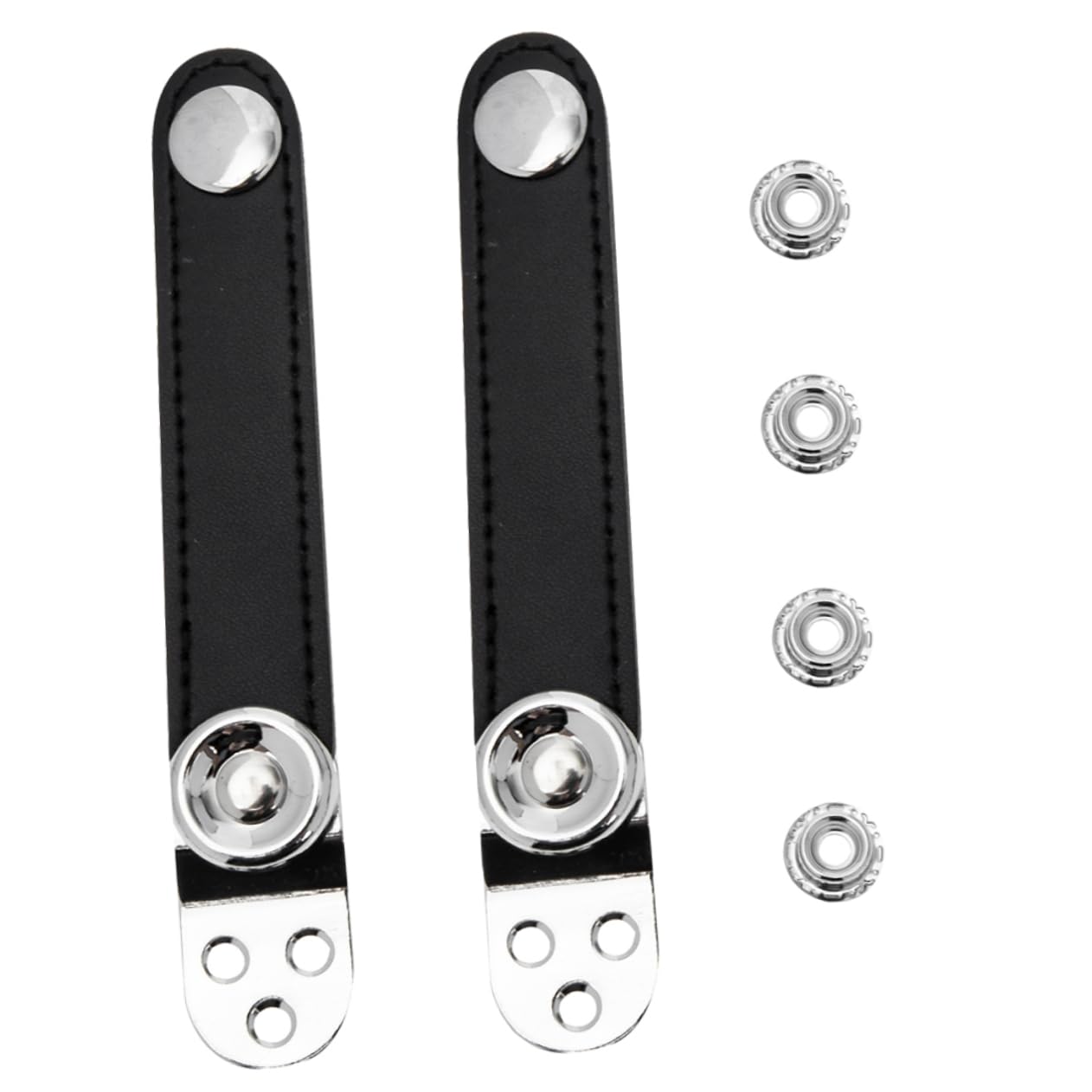 Vaguelly Sturdy Accordion Harness Straps Black Metal Buckle Belt Bellows Accessories