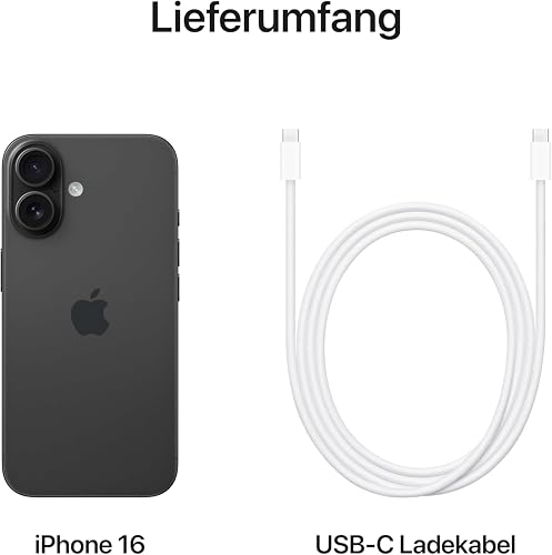 Apple iPhone 16, 128GB, Black (Renewed) - 6
